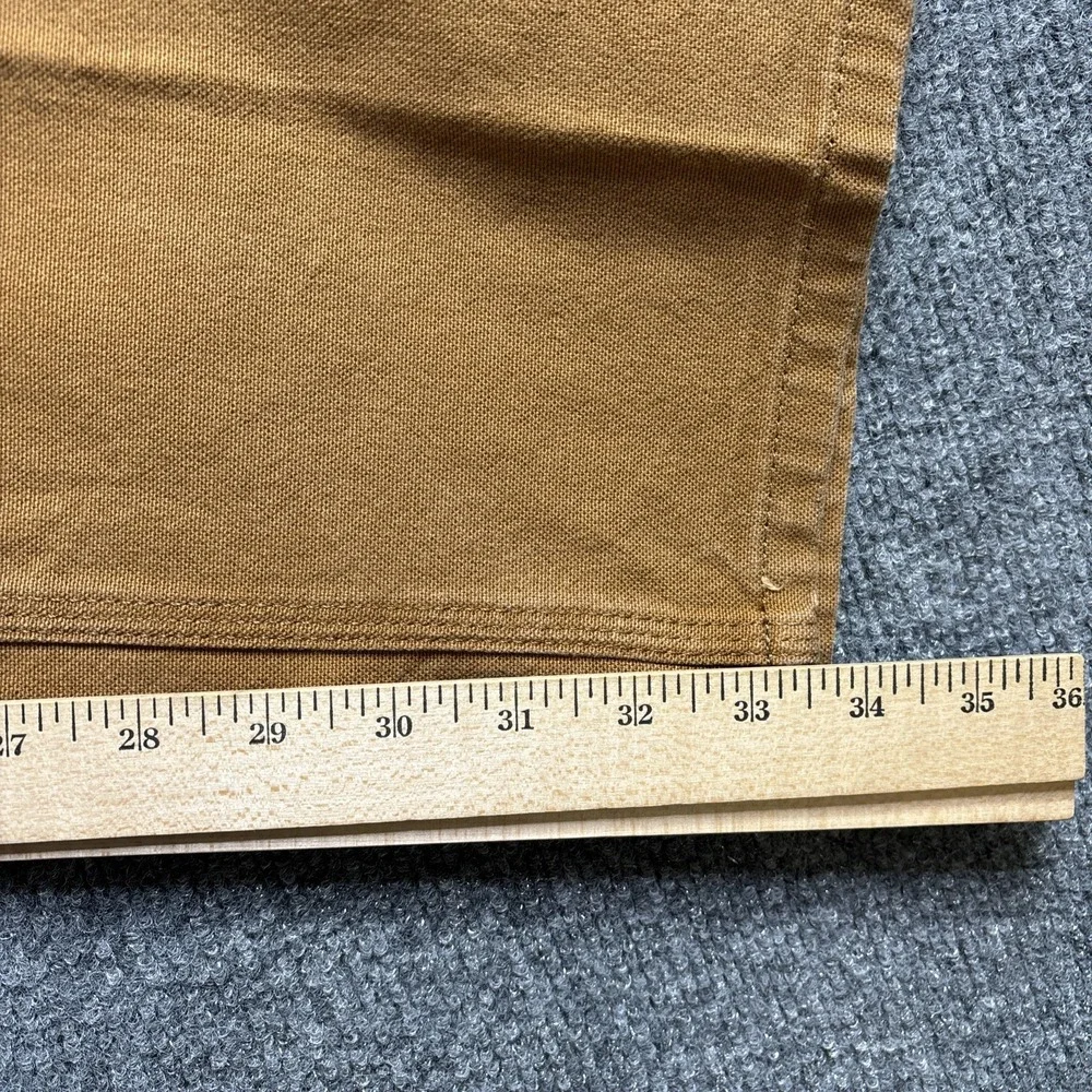 Carhartt Work Pants Men's 36x34 Brown Relaxed Fit‎ Double Front Duck 103334-211